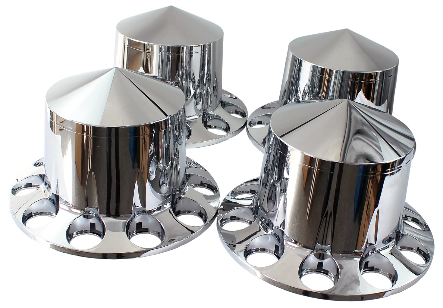 Amazon.com: KASONG Chrome ABS 33 mm Thread-On Spiked Axle Cover